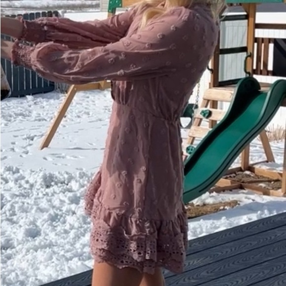 Miessial Women's Tied Waist Floral Mini Dress Summer Sleeveless Flowy Dress - Picture 3 of 3